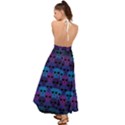 Skull Pattern Wallpaper Backless Maxi Beach Dress View2