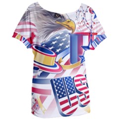 United States Of America Usa  Images Independence Day Women s Oversized T-shirt by Ket1n9