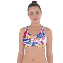 United States Of America Usa  Images Independence Day Cross String Back Sports Bra by Ket1n9