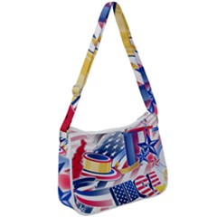 United States Of America Usa  Images Independence Day Zip Up Shoulder Bag by Ket1n9