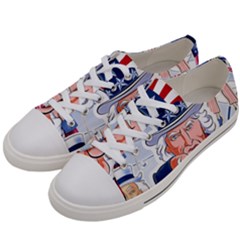 Independence Day United States Of America Men s Low Top Canvas Sneakers