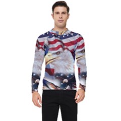 United States Of America Images Independence Day Men s Long Sleeve Rash Guard by Ket1n9