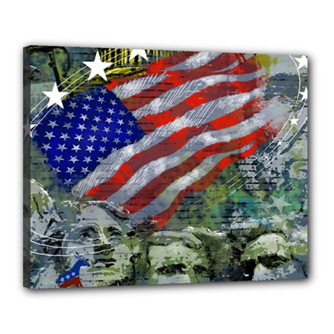 Usa United States Of America Images Independence Day Canvas 20  X 16  (stretched) by Ket1n9