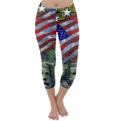 Usa United States Of America Images Independence Day Capri Winter Leggings  by Ket1n9