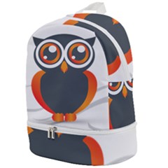 Owl Logo Zip Bottom Backpack by Ket1n9