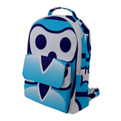 Owl Logo Clip Art Flap Pocket Backpack (large) by Ket1n9