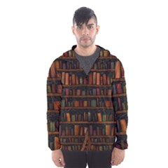 Books Library Men s Hooded Windbreaker by Ket1n9