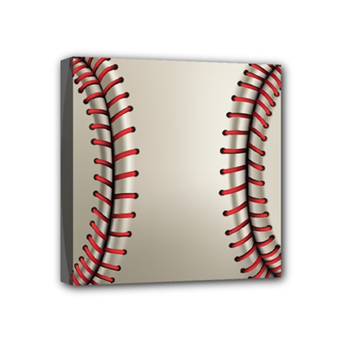 Baseball Mini Canvas 4  X 4  (stretched) by Ket1n9