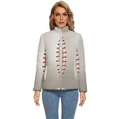 Baseball Women s Puffer Bubble Jacket Coat by Ket1n9