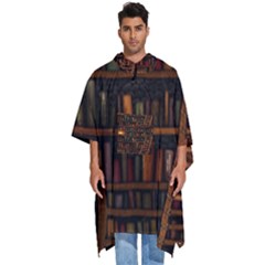 Books Library Men s Hooded Rain Ponchos by Ket1n9