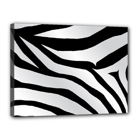 White Tiger Skin Canvas 16  X 12  (stretched) by Ket1n9