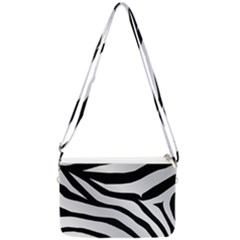 White Tiger Skin Double Gusset Crossbody Bag by Ket1n9