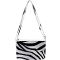 White Tiger Skin Double Gusset Crossbody Bag View2