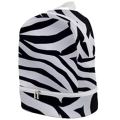 White Tiger Skin Zip Bottom Backpack