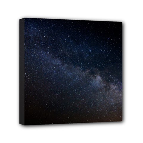 Cosmos Dark Hd Wallpaper Milky Way Mini Canvas 6  X 6  (stretched) by Ket1n9