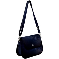 Cosmos Dark Hd Wallpaper Milky Way Saddle Handbag by Ket1n9