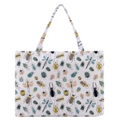 Insect Animal Pattern Zipper Medium Tote Bag by Ket1n9