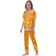 Beer Alcohol Drink Drinks Kids  Satin Short Sleeve Pajamas Set by Ket1n9