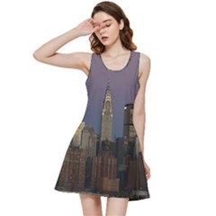 Skyline City Manhattan New York Inside Out Racerback Dress