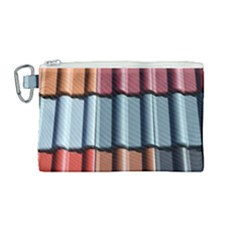 Shingle Roof Shingles Roofing Tile Canvas Cosmetic Bag (medium) by Ket1n9