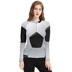 Soccer Ball Women s Long Sleeve Rash Guard by Ket1n9