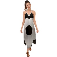 Soccer Ball Halter Tie Back Dress  by Ket1n9