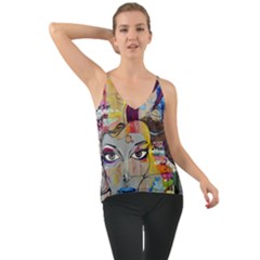 Graffiti Mural Street Art Painting Chiffon Cami by Ket1n9