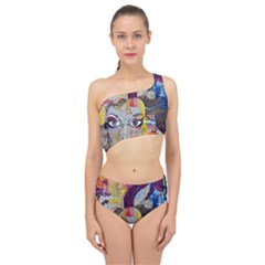 Graffiti Mural Street Art Painting Spliced Up Two Piece Swimsuit by Ket1n9