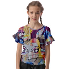 Graffiti Mural Street Art Painting Kids  Cut Out Flutter Sleeves by Ket1n9