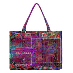 Technology Circuit Board Layout Pattern Medium Tote Bag by Ket1n9