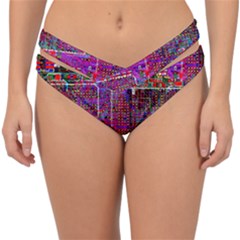 Technology Circuit Board Layout Pattern Double Strap Halter Bikini Bottoms by Ket1n9