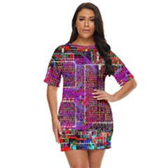 Technology Circuit Board Layout Pattern Just Threw It On Dress by Ket1n9