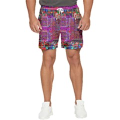 Technology Circuit Board Layout Pattern Men s Runner Shorts by Ket1n9