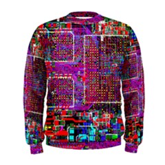 Technology Circuit Board Layout Pattern Men s Sweatshirt by Ket1n9