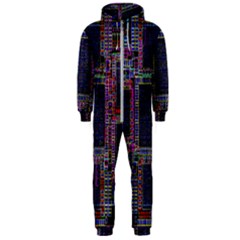 Cad Technology Circuit Board Layout Pattern Hooded Jumpsuit (men) by Ket1n9