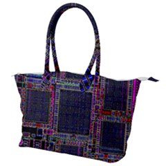 Cad Technology Circuit Board Layout Pattern Canvas Shoulder Bag by Ket1n9