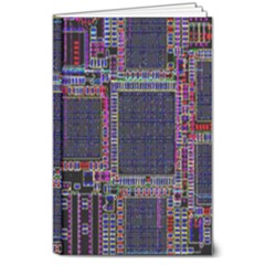 Cad Technology Circuit Board Layout Pattern 8  X 10  Hardcover Notebook
