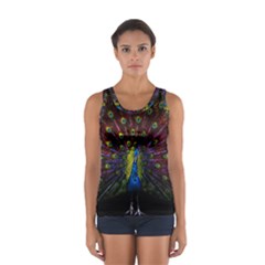 Beautiful Peacock Feather Sport Tank Top  by Ket1n9