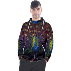 Beautiful Peacock Feather Men s Pullover Hoodie by Ket1n9