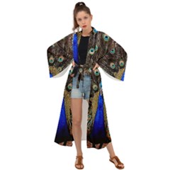 Peacock Maxi Kimono by Ket1n9