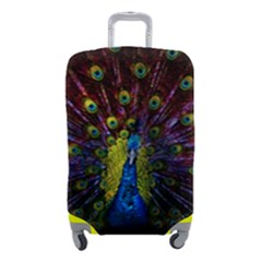 Beautiful Peacock Feather Luggage Cover (small) by Ket1n9