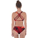 Abstract Triangle Wallpaper Criss Cross Bikini Set View2