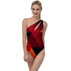 Abstract Triangle Wallpaper To One Side Swimsuit by Ket1n9