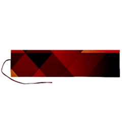 Abstract Triangle Wallpaper Roll Up Canvas Pencil Holder (l) by Ket1n9