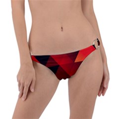 Abstract Triangle Wallpaper Ring Detail Bikini Bottoms by Ket1n9