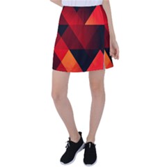 Abstract Triangle Wallpaper Tennis Skirt by Ket1n9