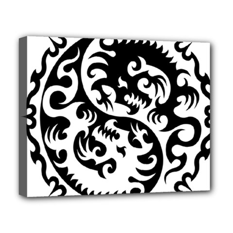 Ying Yang Tattoo Deluxe Canvas 20  X 16  (stretched)