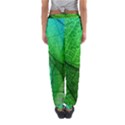 Sunlight Filtering Through Transparent Leaves Green Blue Women s Jogger Sweatpants View2