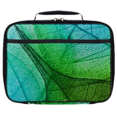 Sunlight Filtering Through Transparent Leaves Green Blue Full Print Lunch Bag by Ket1n9