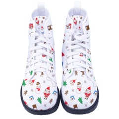 Christmas Kid s High-top Canvas Sneakers by saad11